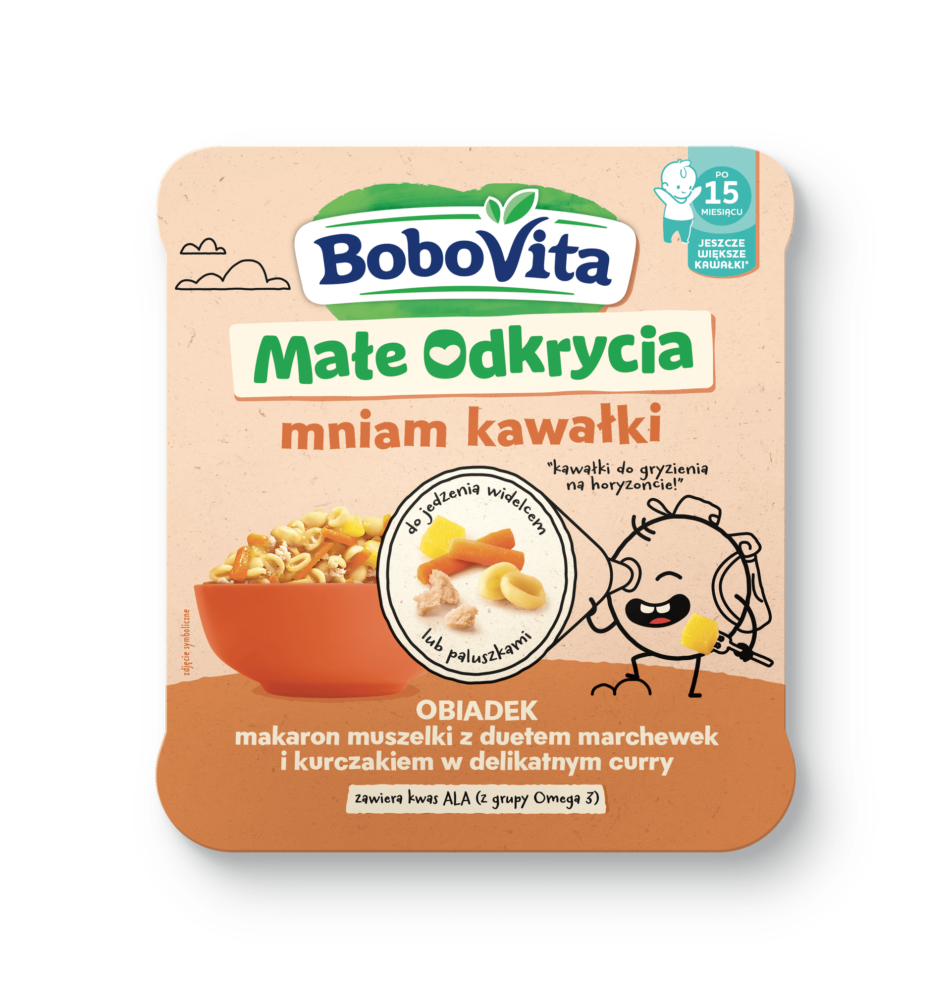 5900852069598 obiadek makaron muszelki z duetem marchewek i kurczakiem w łagodnym curry 200g pack_1